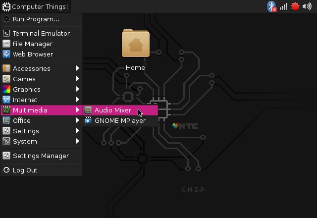 Open Audio Mixer app in Multimedia category