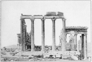 ERECHTHEUM (ERECHTHEION) ATHENS, FROM THE EAST.